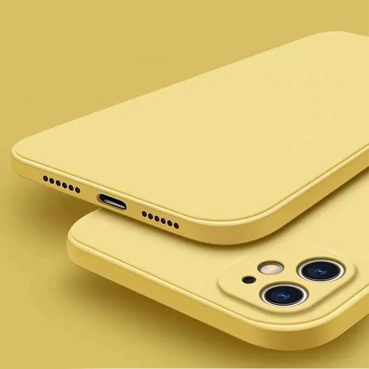 送料無料 全9色 iPhone 12 12Pro 12mini シリコン ケース スマホカバー スクエア フルカバー カメラレンズ保護 カバー SE2 |  | 01