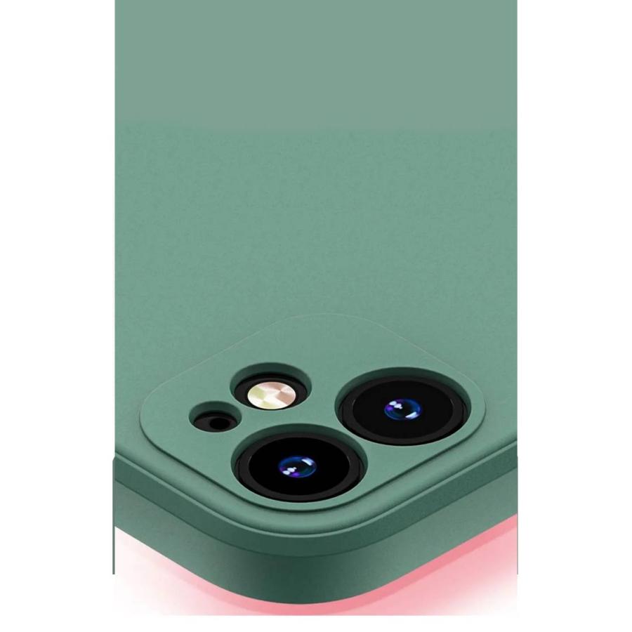 送料無料 全9色 iPhone 12 12Pro 12mini シリコン ケース スマホカバー スクエア フルカバー カメラレンズ保護 カバー SE2 |  | 09