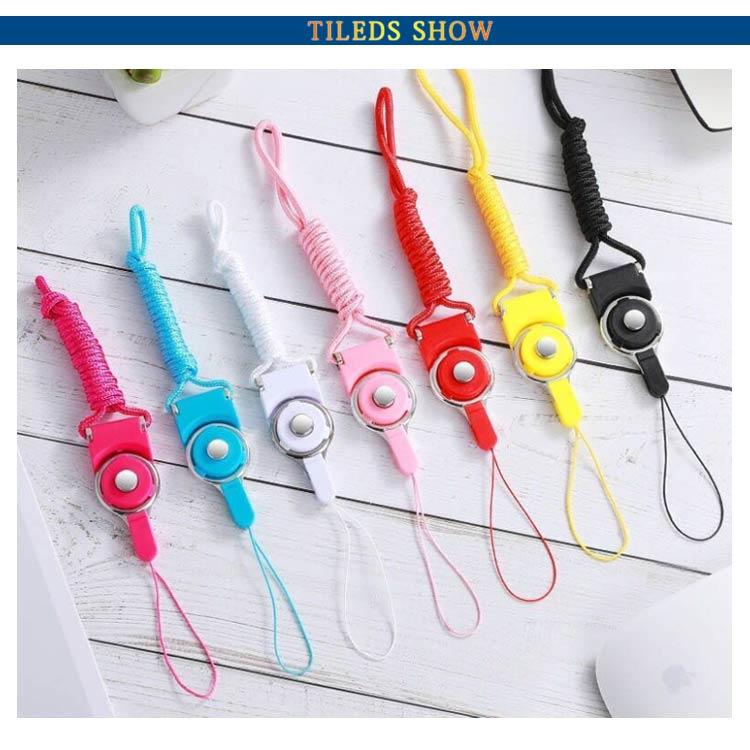 送料無料 ワンタッチで着脱 2WAY ネックストラップ ロングストラップ スマホ 携帯 リングストラップ 落下防止 スマホリング 首掛け 社員証 IC |  | 07