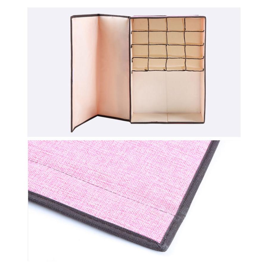 下着収納ボックス 収納ボックス 収納ケース インナーボックス 蓋付き ふた 折りたたみ式 下着収納 仕切り 洗える 靴下収納 小物収納 便利収納 防虫 |  | 18