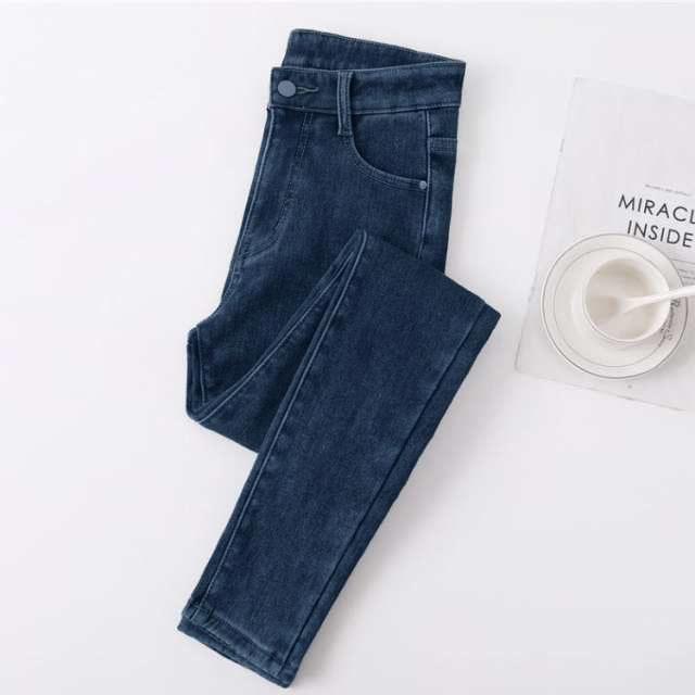 裏起毛 スキニーパンツ レディース デニムパンツ ストレッチ ハイウエスト 大きいサイズ ジーンズ ジーパン デニム あったか 細身 ボトムス パンツ |  | 01
