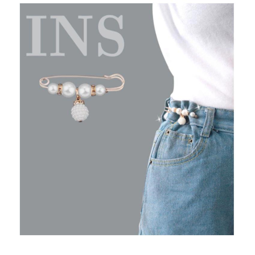 送料無料 ブローチピン ストールピン ウエスト調整 ストール留め 6個入り 人工真珠 パール チラ防止 ウエストパールバックル 飾り付け アクセサリー |  | 11