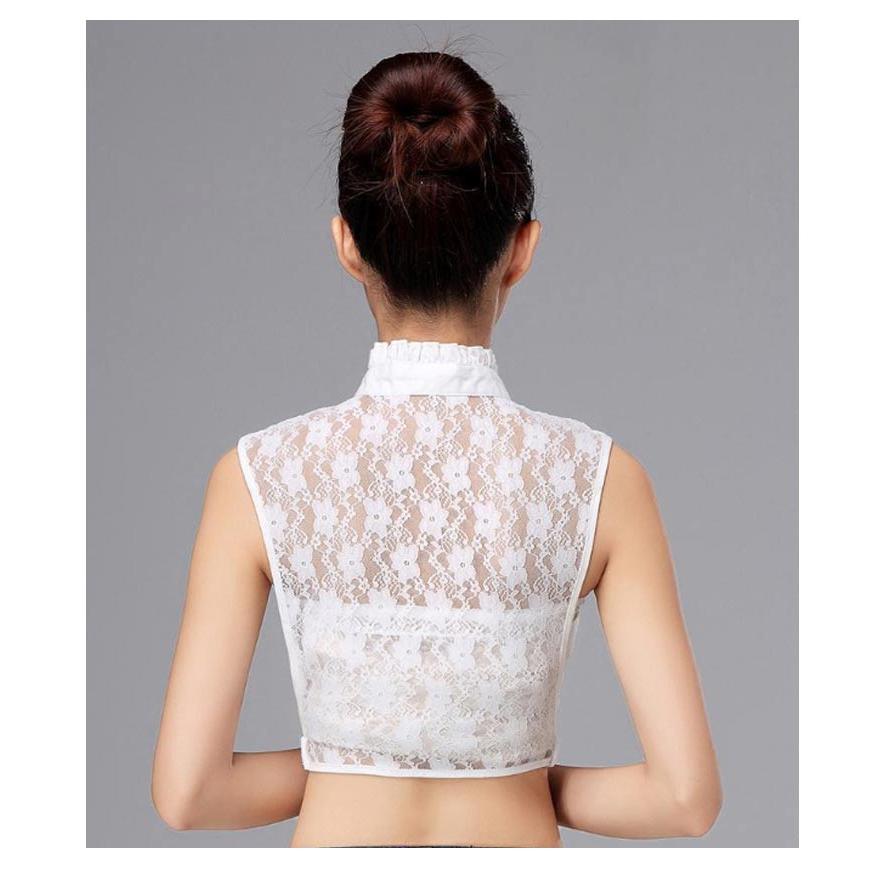 付け襟 ハイネック つけ襟 レース襟 フリル かわいい 付けえり 白 フェイクシャツ レディース シャツ ブラウス トップス 秋冬 エレガント 丸襟 |  | 10