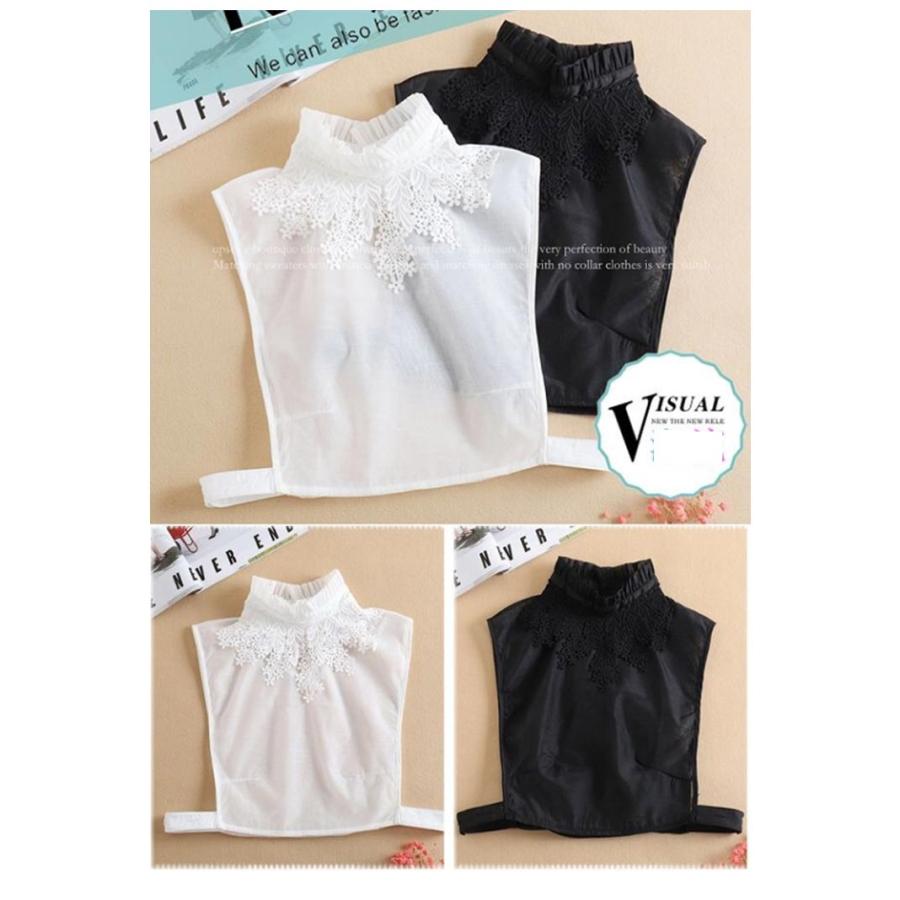 付け襟 ハイネック つけ襟 レース襟 フリル かわいい 付けえり 白 フェイクシャツ レディース シャツ ブラウス トップス 秋冬 エレガント 丸襟 |  | 16