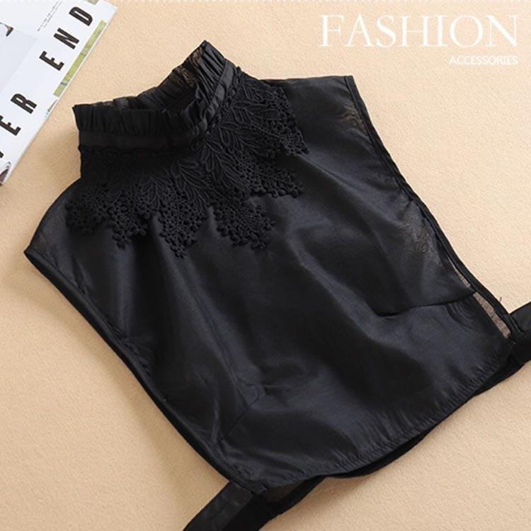 付け襟 ハイネック つけ襟 レース襟 フリル かわいい 付けえり 白 フェイクシャツ レディース シャツ ブラウス トップス 秋冬 エレガント 丸襟 |  | 02