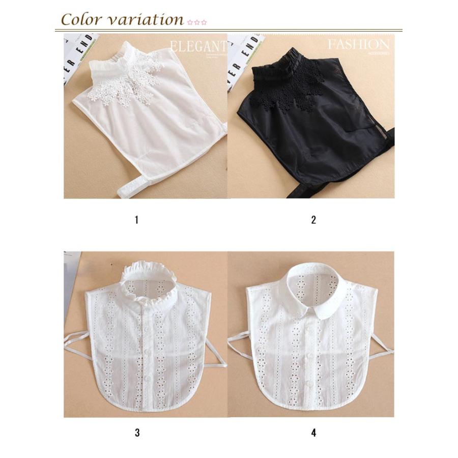 付け襟 ハイネック つけ襟 レース襟 フリル かわいい 付けえり 白 フェイクシャツ レディース シャツ ブラウス トップス 秋冬 エレガント 丸襟 |  | 06