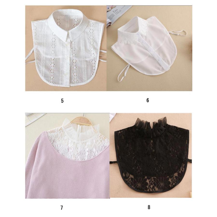 付け襟 ハイネック つけ襟 レース襟 フリル かわいい 付けえり 白 フェイクシャツ レディース シャツ ブラウス トップス 秋冬 エレガント 丸襟 |  | 07