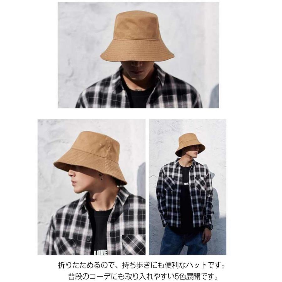キャップ バケットハット メンズ 帽子 つば広 8cm 日除け帽子 レディース キャップ ハット 日よけ 無地 シンプル おしゃれ 綿 大きサイズ 男 |  | 11