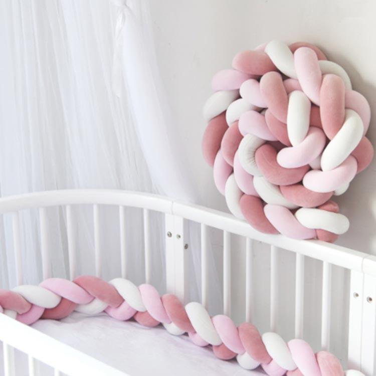 ベビーベッド ガード 4m/3.5m/3m 寝返り防止 クッション 3本編み 赤ちゃん 寝返り防止クッション サイドガード 曲げる 寝室 プレイルーム |  | 04