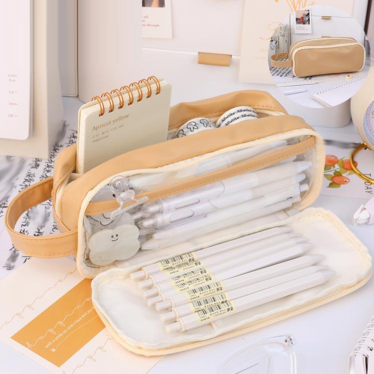 筆箱 ペンケース 可愛い おしゃれ 韓国風 60本ペン収納可 高校生 中学生 多機能 筆入れ 大容量 シンプル ふでばこ ふで箱 小学生 男の子 女の |  | 04