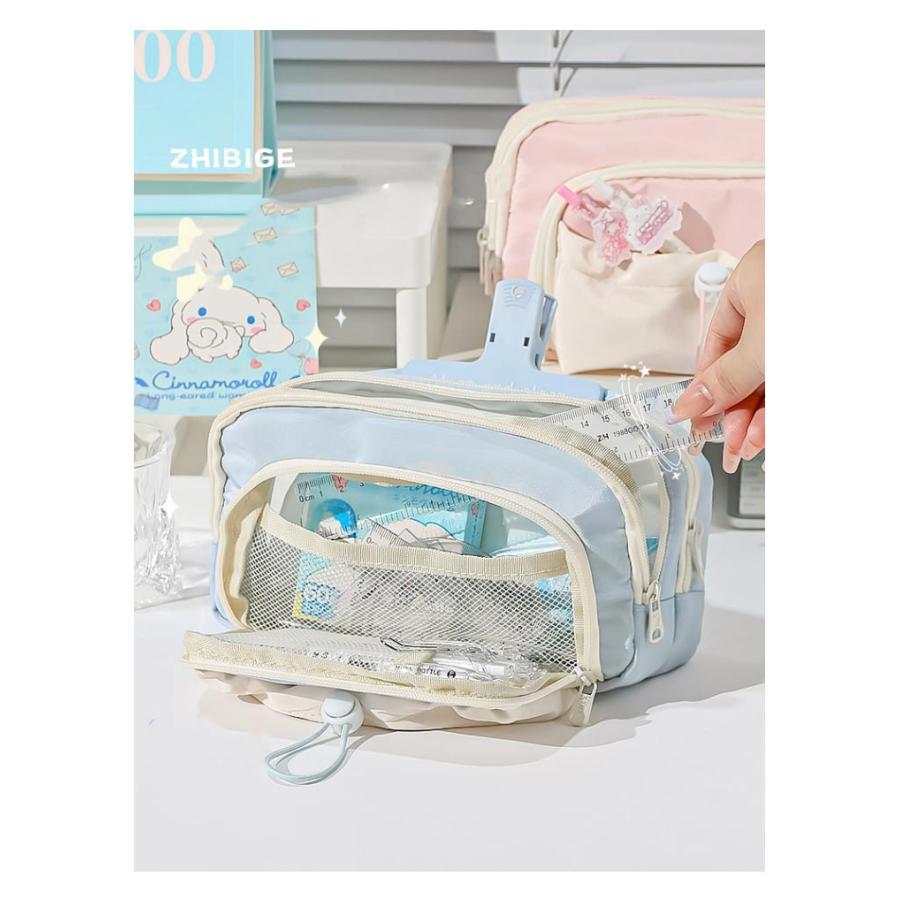 筆箱 おしゃれ 可愛い ペンケース 大容量 文房具 収納袋 100本入れ可 ふで箱 可愛い おしゃれ 韓国風 高校生 中学生 多機能 ペンホルダー シ |  | 13