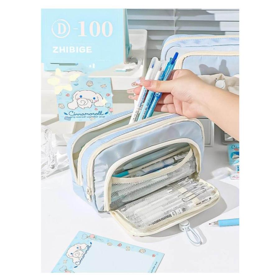 筆箱 おしゃれ 可愛い ペンケース 大容量 文房具 収納袋 100本入れ可 ふで箱 可愛い おしゃれ 韓国風 高校生 中学生 多機能 ペンホルダー シ |  | 15