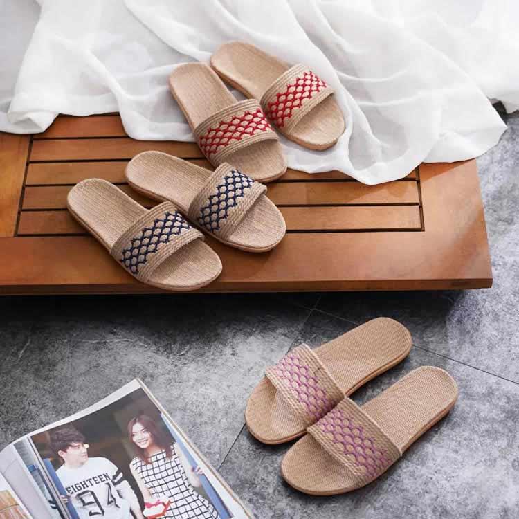 麻素材 スリッパ 夏用 涼しい 蒸れない 洗える 麻 ルームシューズ リネン 室内履き ベランダ サンダル レディース メンズ 大きいサイズ ナチュラ |  | 01
