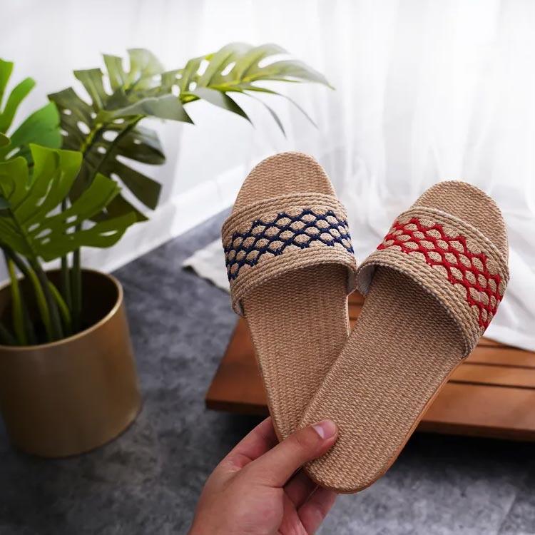 麻素材 スリッパ 夏用 涼しい 蒸れない 洗える 麻 ルームシューズ リネン 室内履き ベランダ サンダル レディース メンズ 大きいサイズ ナチュラ |  | 02