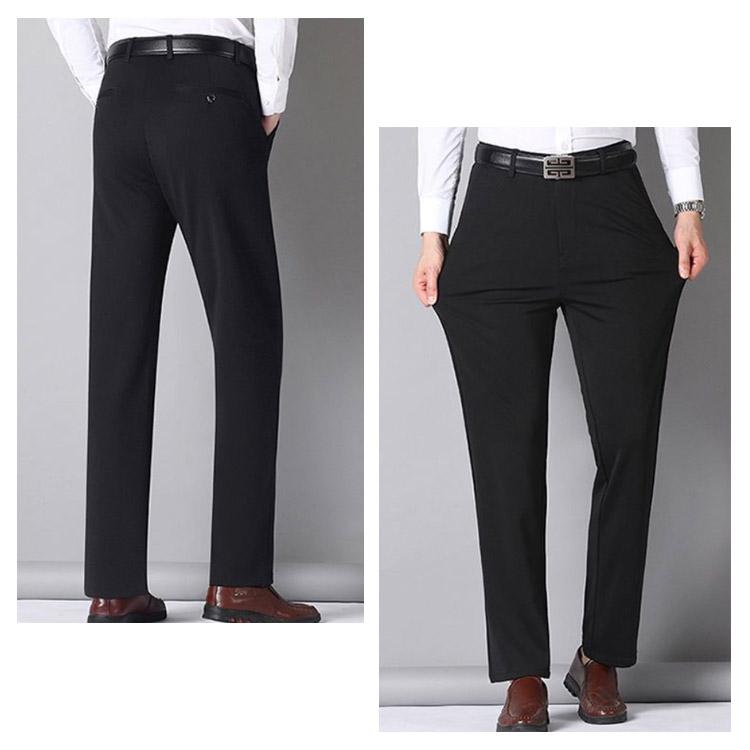 送料無料 ストレッチ スラックス メンズ パンツ 長ズボン ロングパンツ ストレートパンツ 裏起毛 ハイウェスト ストレッチパンツ ビジネススラックス |  | 13