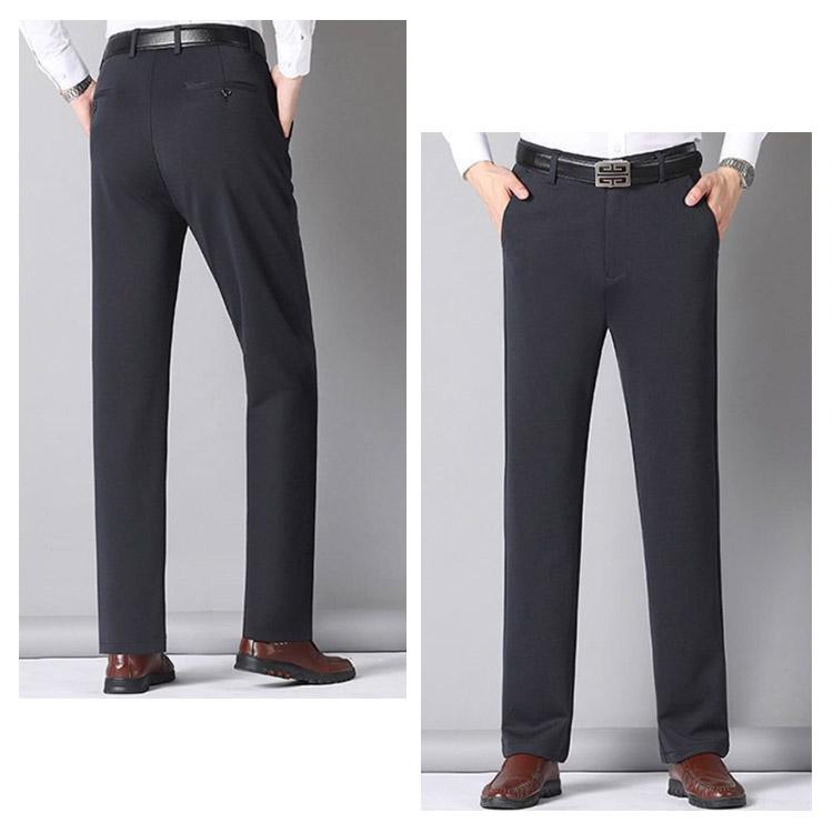 送料無料 ストレッチ スラックス メンズ パンツ 長ズボン ロングパンツ ストレートパンツ 裏起毛 ハイウェスト ストレッチパンツ ビジネススラックス |  | 16