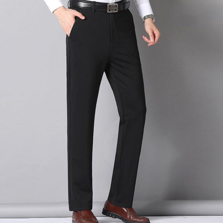 送料無料 ストレッチ スラックス メンズ パンツ 長ズボン ロングパンツ ストレートパンツ 裏起毛 ハイウェスト ストレッチパンツ ビジネススラックス |  | 03