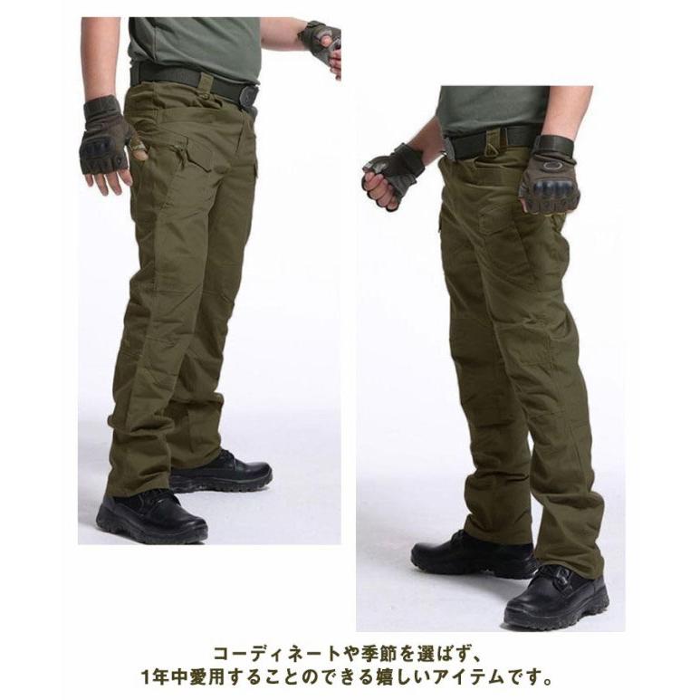 カーゴパンツ メンズ 撥水 ストレッチパンツ ゆったり イージーパンツ 防水 長ズボン ワークパンツ 速乾 クライミングパンツ イージー ミリタリーパ |  | 14