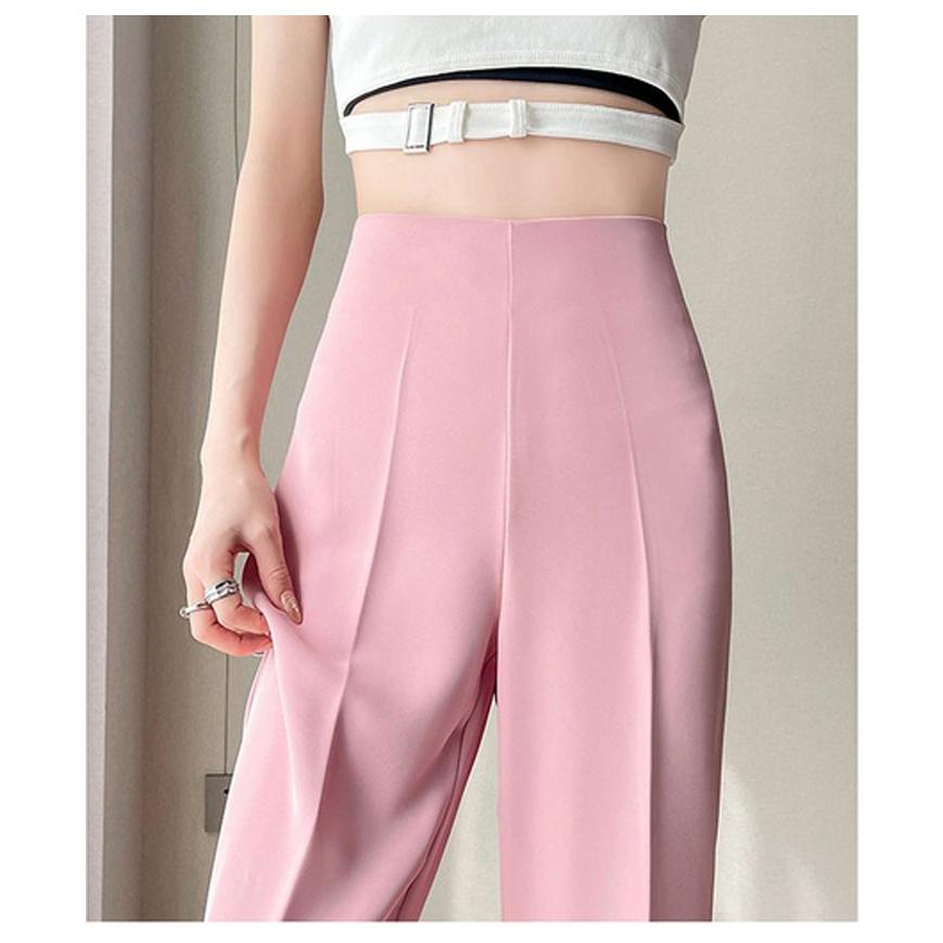 ワイドパンツ レディース ハイウェスト 春夏 アイスシルクパンツ ストレートパンツ 接触冷感 薄手 スラックス ルーズ 長ズボン ロングパンツ ゆった |  | 10