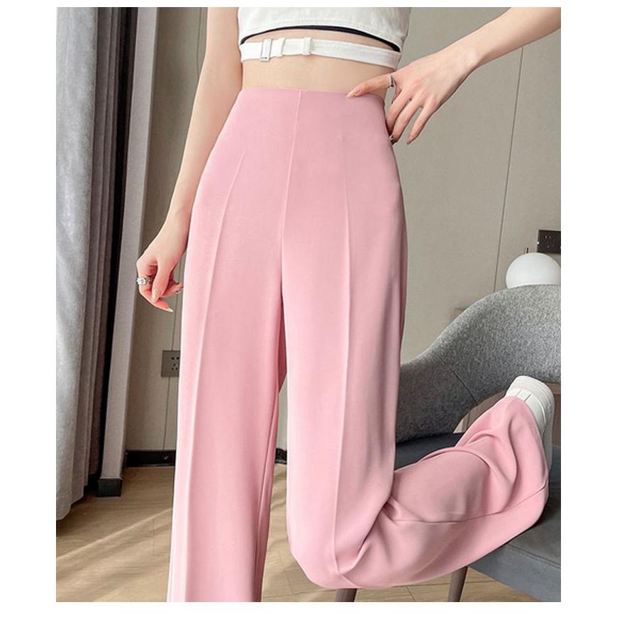 ワイドパンツ レディース ハイウェスト 春夏 アイスシルクパンツ ストレートパンツ 接触冷感 薄手 スラックス ルーズ 長ズボン ロングパンツ ゆった |  | 13