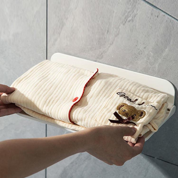 タオルラック タオル置き タオル収納 着替え置き パジャマ スマホ置き 小物入れ バスタオル収納 洗面所 シンプル おしゃれ 折り畳み コンパクト お |  | 03