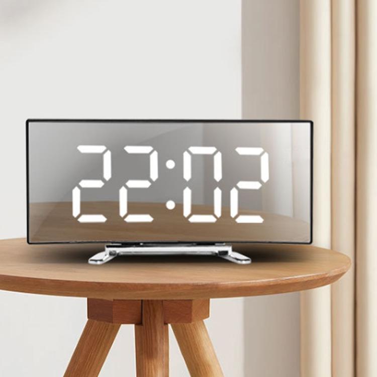 デジタル時計 目覚まし時計 ナイトモード 卓上 置き時計 卓上時計 LEDアラーム時計 デジタル表示 LED表示 USB給電 ミラー時計 スヌーズ機能 |  | 01