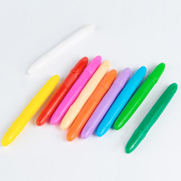 クレヨン 12色セット 手が汚れない 洗える 水性 回転 繰り出し式 安全無毒 カラーペン ウォッシャブル 落ちやすい フェイスペイントスティック 顔 |  | 03