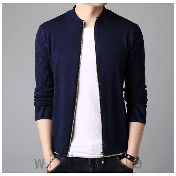 超歓迎 トップス カーディガン メンズ ニットジャケット ニットセーター メンズショット丈カーディガン長袖ニットジャケット無地アウター羽織コートトップス春秋 Www Threeriversofs Com