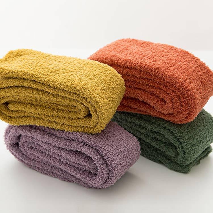 厚手 靴下 ニーハイソックス 2足セット レディース ロング丈 もこもこ ふわふわ オーバーニーソックス ニーハイソックス ルームソックス 無地 あっ |  | 02