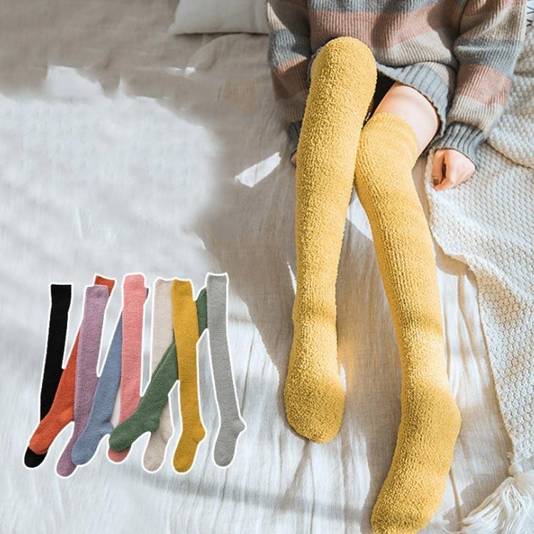 厚手 靴下 ニーハイソックス 2足セット レディース ロング丈 もこもこ ふわふわ オーバーニーソックス ニーハイソックス ルームソックス 無地 あっ |  | 04