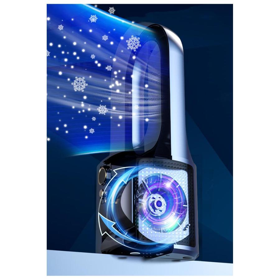 卓上扇風機 羽なし タワーファン 羽根なし ファン コードレス USB充電 羽根なし扇風機 卓上扇風機 サーキュレーター 自然風 6段階調節 静音 羽 |  | 13