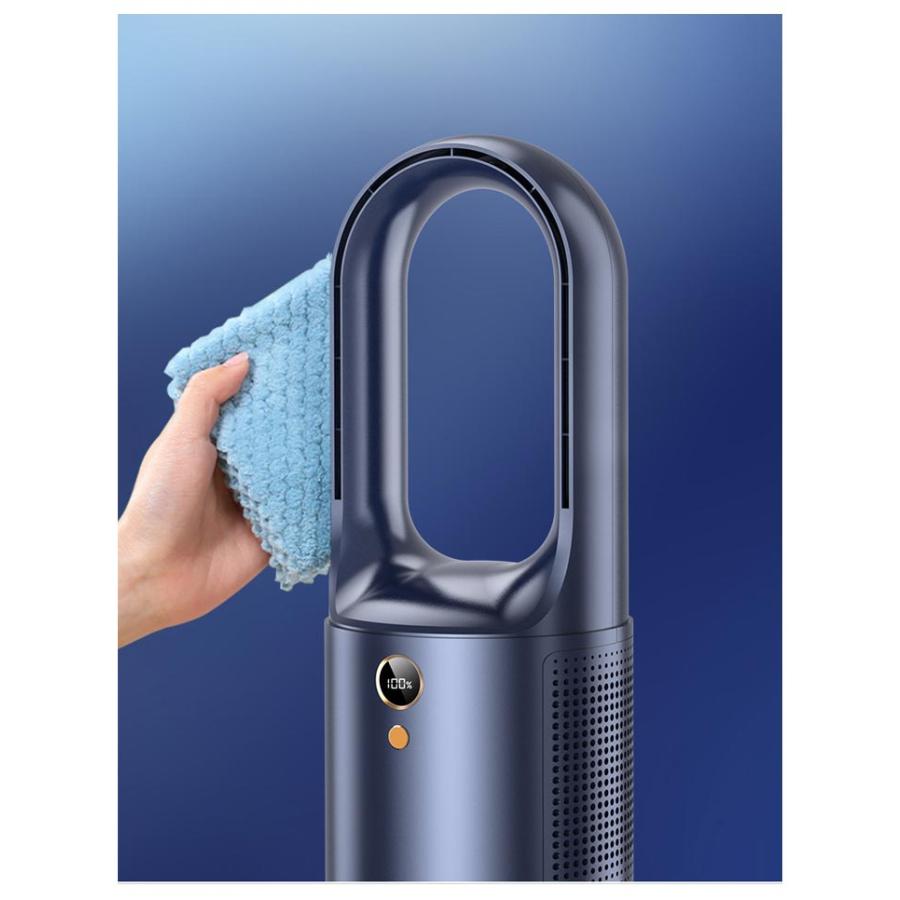 卓上扇風機 羽なし タワーファン 羽根なし ファン コードレス USB充電 羽根なし扇風機 卓上扇風機 サーキュレーター 自然風 6段階調節 静音 羽 |  | 16