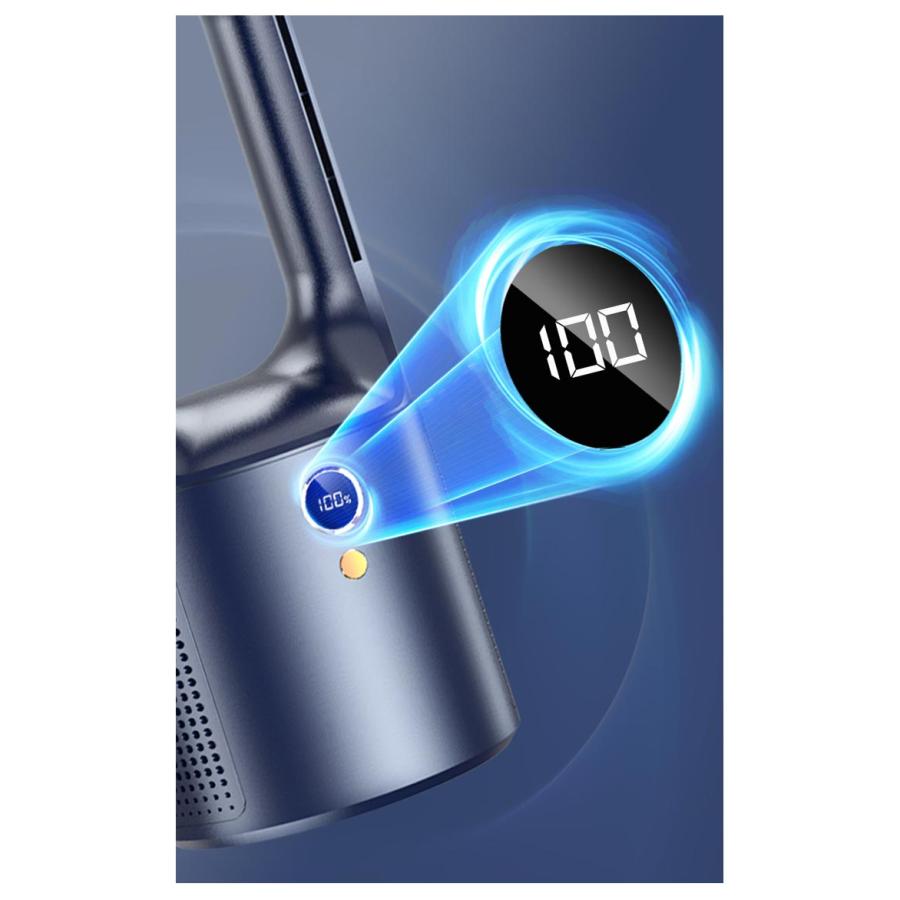 卓上扇風機 羽なし タワーファン 羽根なし ファン コードレス USB充電 羽根なし扇風機 卓上扇風機 サーキュレーター 自然風 6段階調節 静音 羽 |  | 17