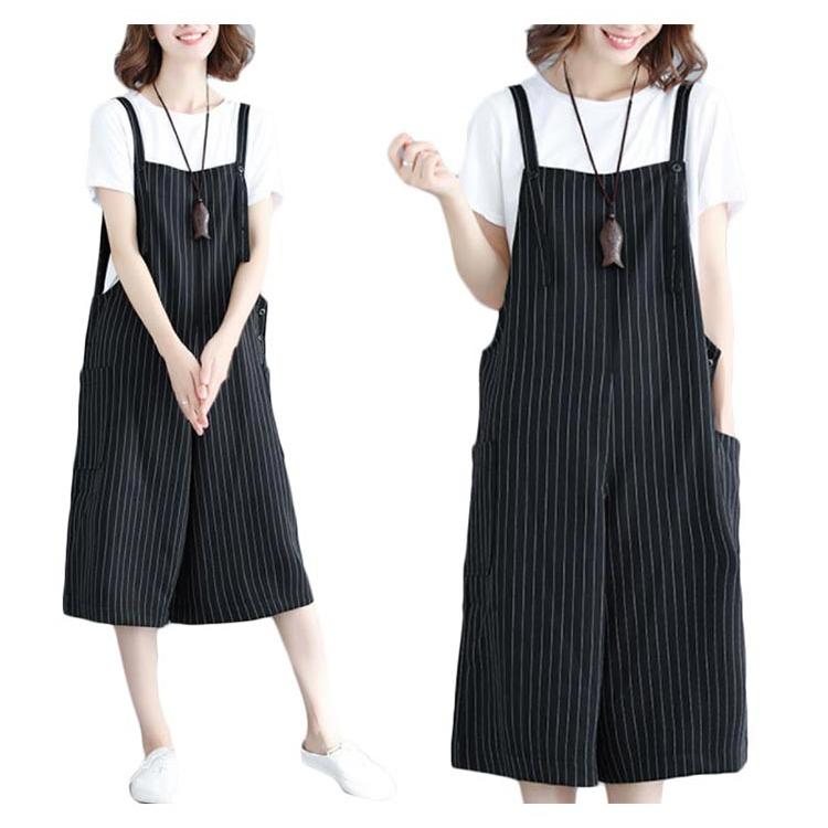 サロペットパンツ レディース サロペット パンツ 夏 ボーダー 大きサイズ ゆったり 七分丈 着痩せ ワイドパンツ ボトムス オールインワン オーバー |  | 05