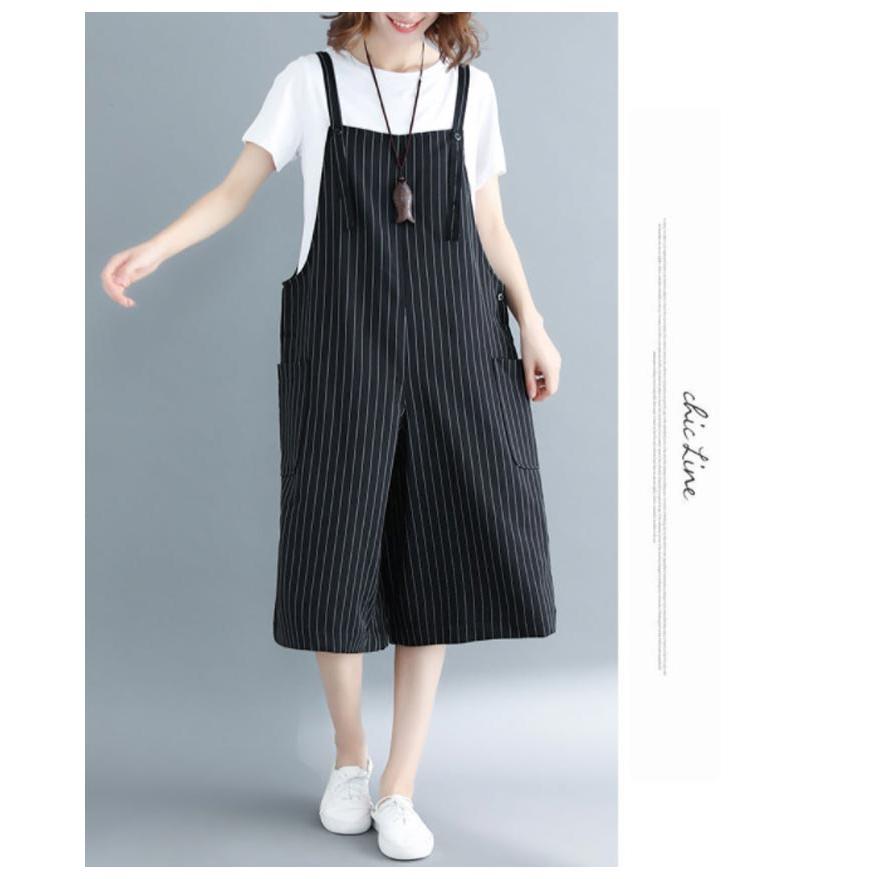 サロペットパンツ レディース サロペット パンツ 夏 ボーダー 大きサイズ ゆったり 七分丈 着痩せ ワイドパンツ ボトムス オールインワン オーバー |  | 08