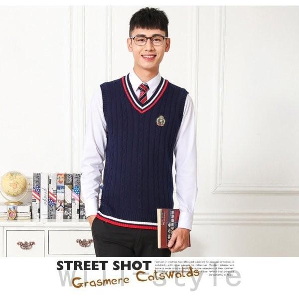 激安 ベスト ジレ ベスト メンズファッション 毛糸 チョッキ Vネック コットン ベストメンズファッション学院風毛糸チョッキvネックコットン ノースリーブレジャー編み織ベスト青少年スリム新作 Www Threeriversofs Com