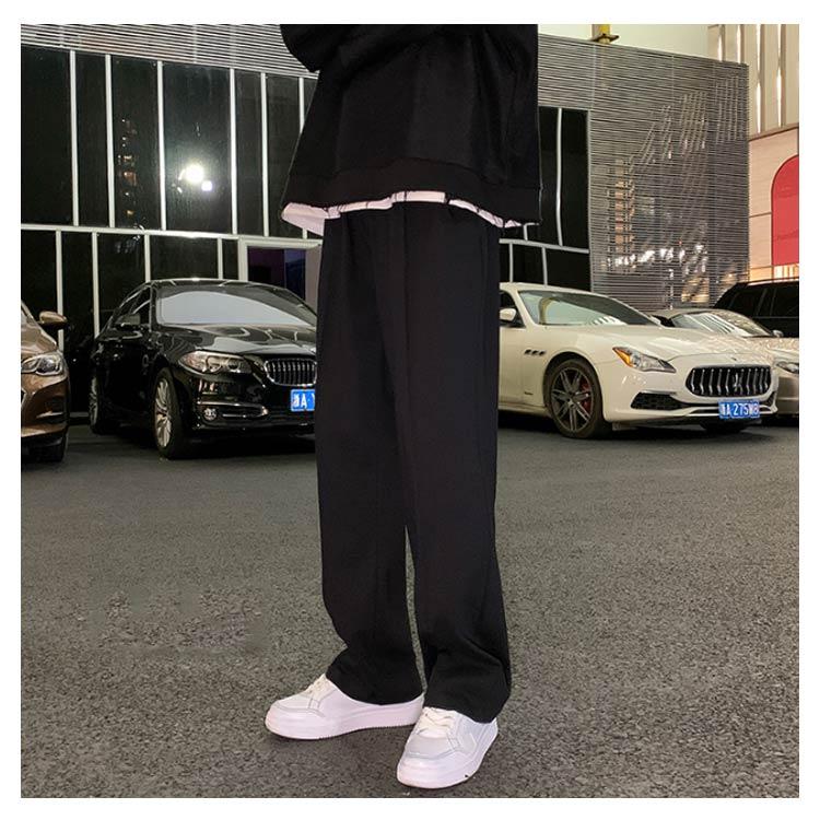スウェットパンツ 無地 ストレート ロングパンツ メンズ イージーパンツ ポケットあり カジュアル 薄手  ユニセックス ウェストゴム 原宿系 ストリ |  | 14