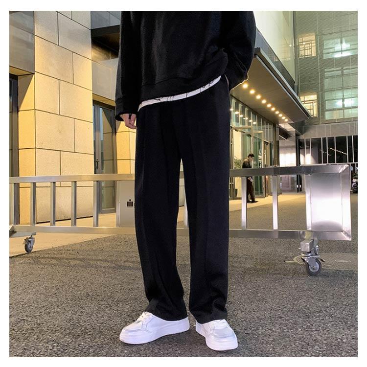 スウェットパンツ 無地 ストレート ロングパンツ メンズ イージーパンツ ポケットあり カジュアル 薄手  ユニセックス ウェストゴム 原宿系 ストリ |  | 15