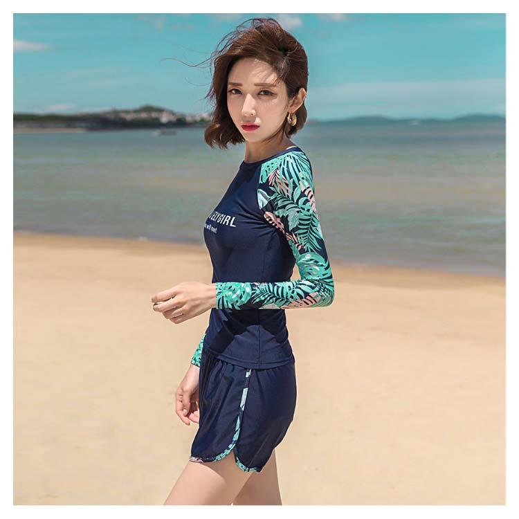 フィットネス水着 レディース セパレート 長袖シャツ ショートパンツ レギンス 体型カバー 水着 ビキニ 露出控えめ UVカット 紫外線対策 サーフパ |  | 10