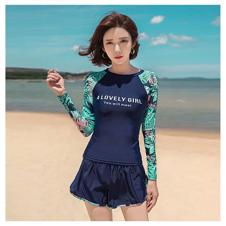 フィットネス水着 レディース セパレート 長袖シャツ ショートパンツ レギンス 体型カバー 水着 ビキニ 露出控えめ UVカット 紫外線対策 サーフパ |  | 08