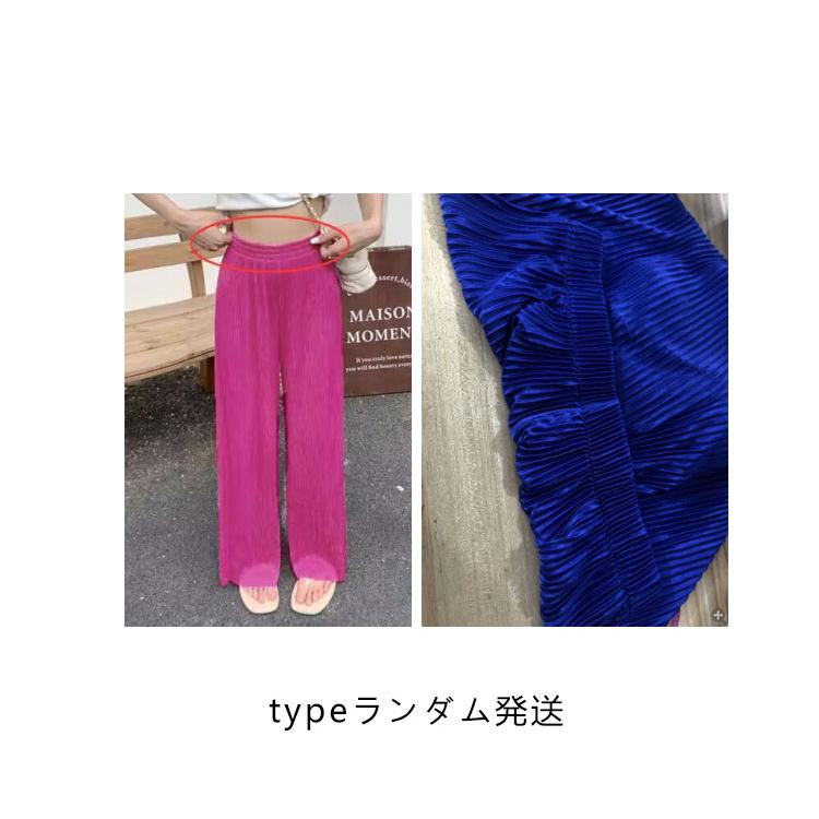 送料無料 切れるパンツ プリーツパンツ シフォン ワイドパンツ プリーツ ウェストゴム ロング丈 パンツ ガウチョパンツ ボトムス プリーツパンツ リ |  | 15