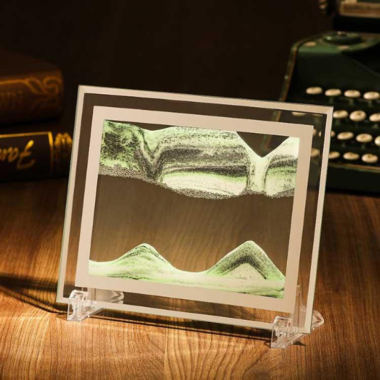 サンドピクチャー 砂絵 置き型 アート サンドアート スタンド付き インテリア 砂 流砂絵 流れる 砂絵時計 絵画 おしゃれ 綺麗 ユニーク お洒落 |  | 03