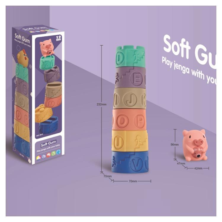 子供 知育玩具 音が鳴る ブロック 積み木セット 音の出るおもちゃ 赤ちゃん 積み木 柔らかい お風呂遊び 数字 動物 寅年 虎 牛 男の子 女の子 |  | 17