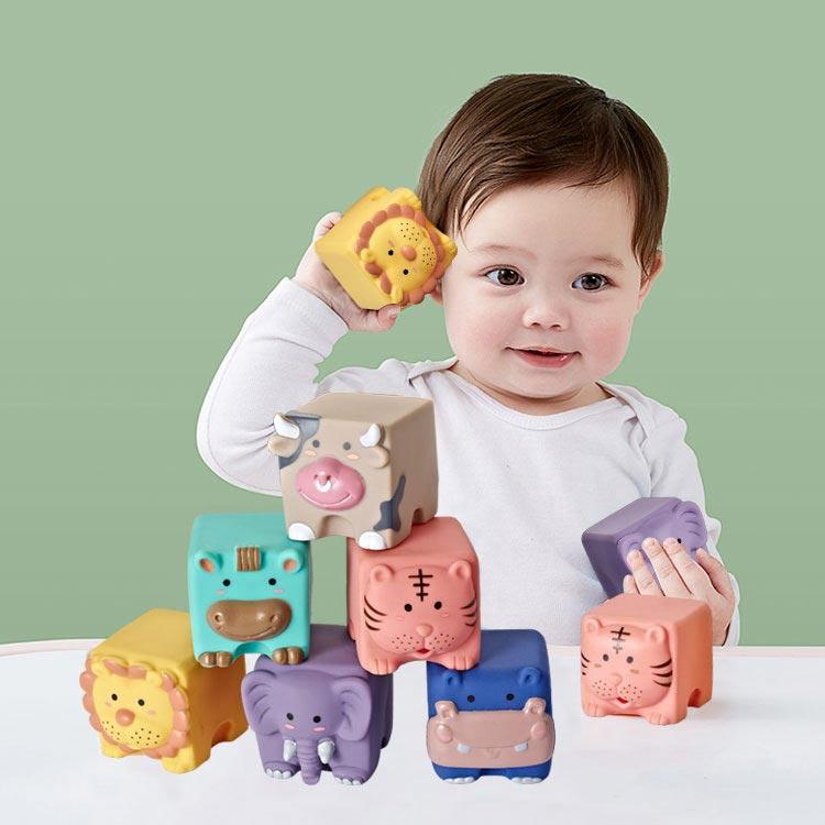 子供 知育玩具 音が鳴る ブロック 積み木セット 音の出るおもちゃ 赤ちゃん 積み木 柔らかい お風呂遊び 数字 動物 寅年 虎 牛 男の子 女の子 |  | 01