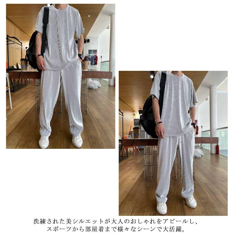 夏服 上下セット セットアップ メンズ ジャージ 運動服 スポーツウェア トレーニングウェア 半袖ｔシャツ トレーナー プルオーバーパーカー ワイドパ |  | 10