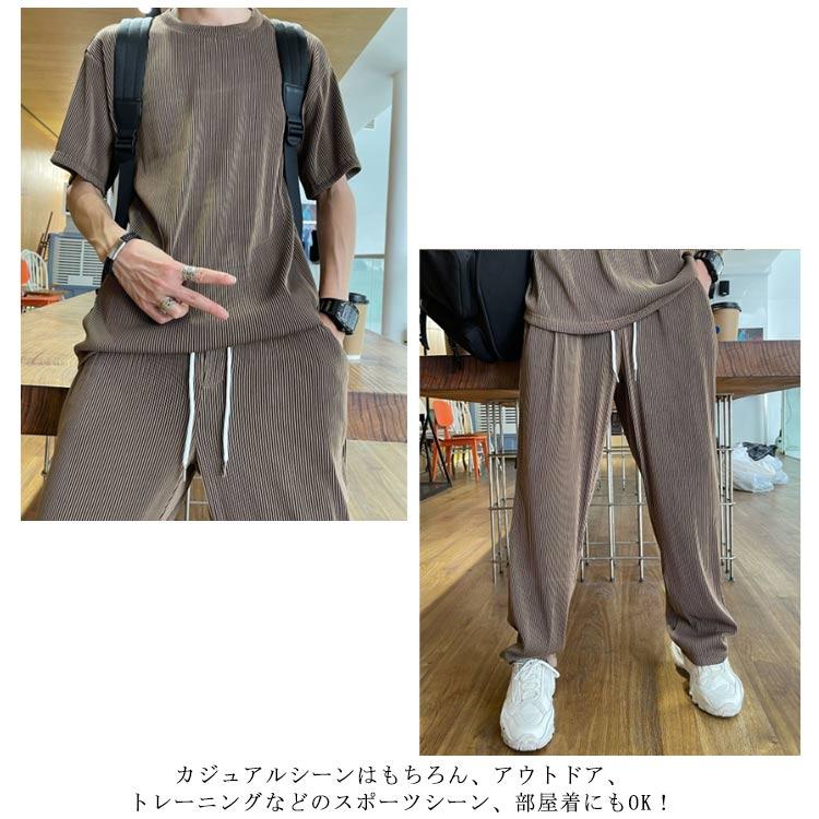 夏服 上下セット セットアップ メンズ ジャージ 運動服 スポーツウェア トレーニングウェア 半袖ｔシャツ トレーナー プルオーバーパーカー ワイドパ |  | 15