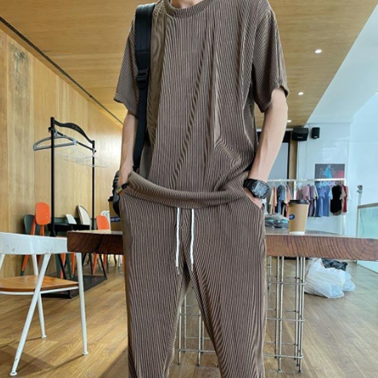 夏服 上下セット セットアップ メンズ ジャージ 運動服 スポーツウェア トレーニングウェア 半袖ｔシャツ トレーナー プルオーバーパーカー ワイドパ |  | 02