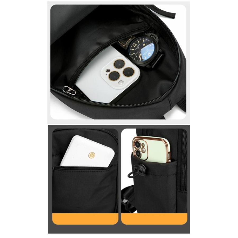 ボディバッグ リュックにもなる 2way ワンショルダー スリングバッグ ショルダーバッグ 撥水 肩掛け リュックサック バッグパック メンズ レディ |  | 11