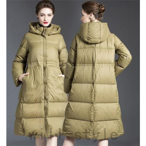 通販 人気 ダウンコート レディース 防寒服 ダウンコートレディースロング丈aラインダウン冬暖かい防寒服着痩せ コート アウター Www Rankinengineering Com