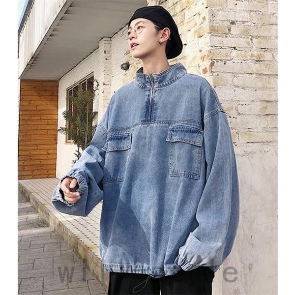 人気新品 ジャケット デニム Gジャン デニムジャケット ジャケット デニムパーカージャケットメンズプルオーバーデニムgジャンデニムジャケット秋服カジュアルコート Www Threeriversofs Com